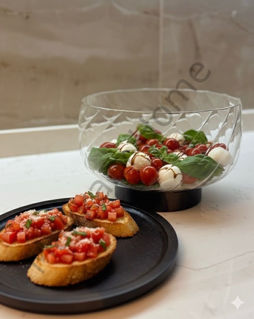 Ahşap Ayaklı Akasya Kapaklı Cam Sunumluk