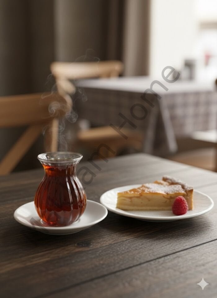 Lale Formlu Kristal Kesim Çay Bardağı (6'lı)