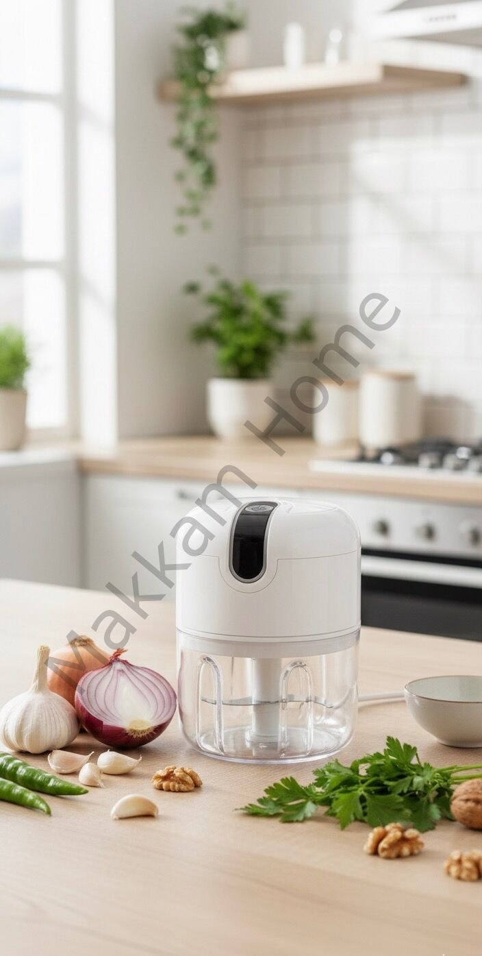 3 Bıçaklı Kablosuz Şarjlı Pratik El Rondosu