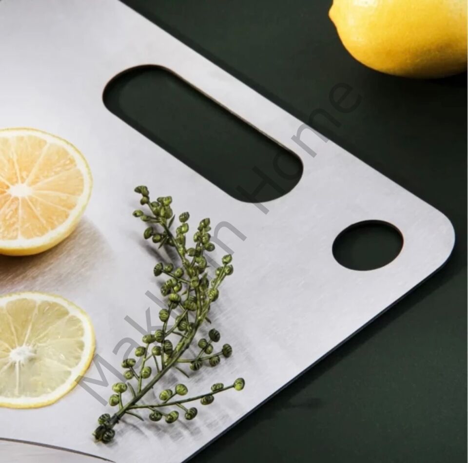 Paslanmaz Çelik Lüks Kesme Tahtası